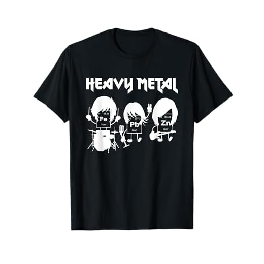 Friki de la ciencia y fanáticos del heavy metal Estudiante de química divertida Camiseta