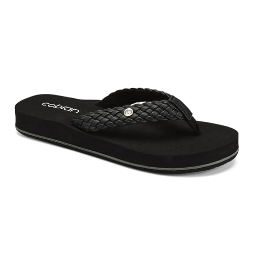 Cobian Braided Bounce Slippers Black 8 B (M)