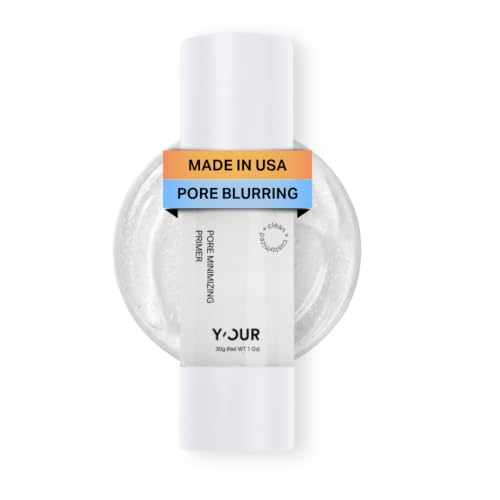 Y'OUR Pore Minimizer Face Primer, Gripping &amp; Blurring Makeup Primer with Vitamin C &amp; E, Oil Control &amp; Brightening, Retinol-Infused Anti-Aging Formula, Soft-Focus Finish, 2-in-1 Primer &amp; Makeup Base