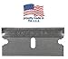 FitAll - 50 Pack Razor Blades - Single Edge, Made in USA - Fits All Safety Standard Scrapers - Heavy Duty, Extra Sharp - 50 Pieces