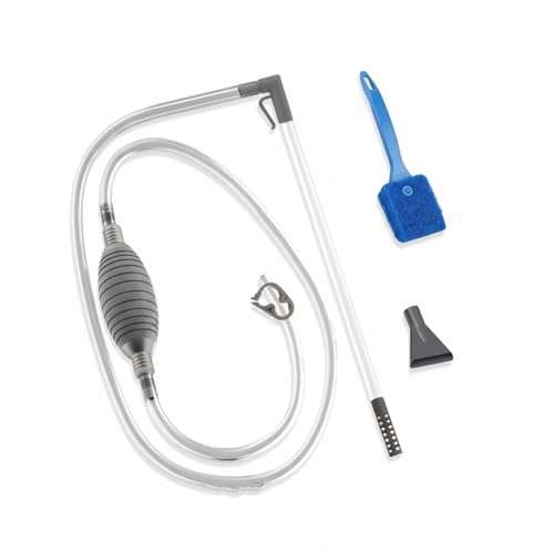 Aquarium Reinigungsset,Aquarium Wasserwechsler,mit Reinigungs-Scheuerschwamm/-Bürste für Wasserwechsel und Filter Sandreinigung