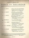 Paisiello, Rien Ne Peut Calmer Ma Peine for Recorder and Piano