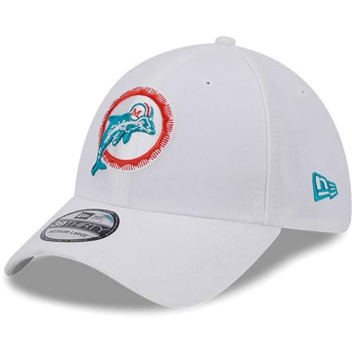Gorra flex New Era Miami Dolphins blanca miniatura 1
