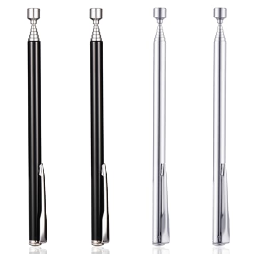 Mynoozi 4Pcs Telescoping Magnetic Pickup Tools,Precision Telescopic Magnetic Retrieval Pen Pick-Up Tool for Small Metal Objects