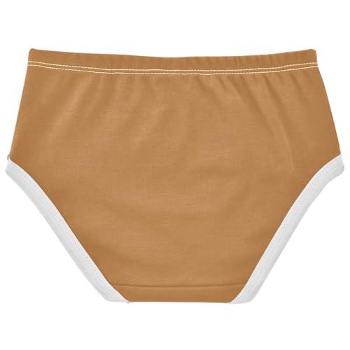 Joisal Bronze Brown Girls Underwear Toddler 2t Cotton Panties for Girl Flower Briefs Girls Undies2