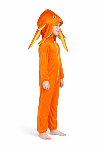 Image of Raj Costume Animal Fancy Dress Costume for Boys & Girls | Hooded Full Body Wildlife Zoo Animal Jumpsuit | Soft Costume for School Function, Fancy Dress, Halloween, Birthday, Cosplay & Role Play