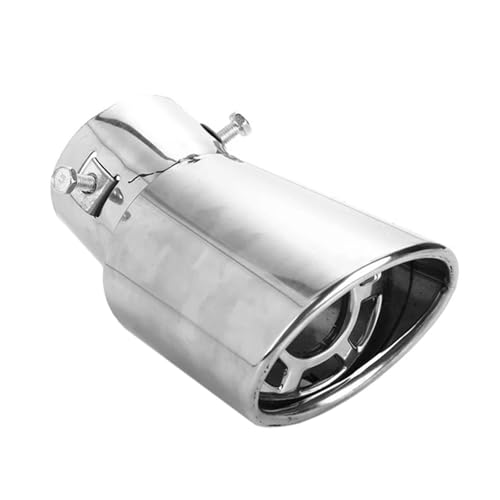 Cola Tubo Escape Punta De Silenciador De Tubo De Escape Curvo De Metal para Coche Universal Accesorios para Coche Terminal De Escape