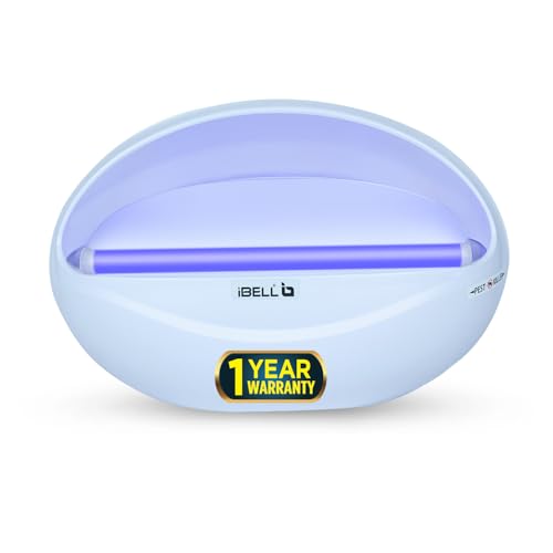Image of iBELL P100IK LED Fly Catcher & Insect Killer Machine with Sticky Trap, No Side Effects, Compact and Stylish Design for Home, Office and Restaurant (White)