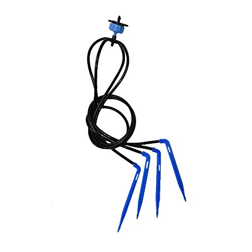 TIGERROSA Brumisateur Terrasse 4L 8L Système De Goutte À Goutte À 4 Directions Émetteur Système D'Irrigation Micro Débit Goutteur pour Économie d'eau Irrigation À Effet De Serre 1 Set-8L Bleu Cover