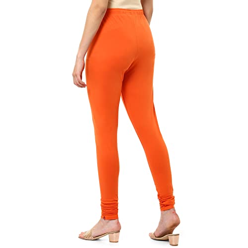 Image of BIBA Women Cotton Blend Skinny Solid Churidar