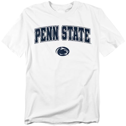LOGOVISION The Pennsylvania State University Arch Logo Secondary Unisex Adult T Shirt White X-Large