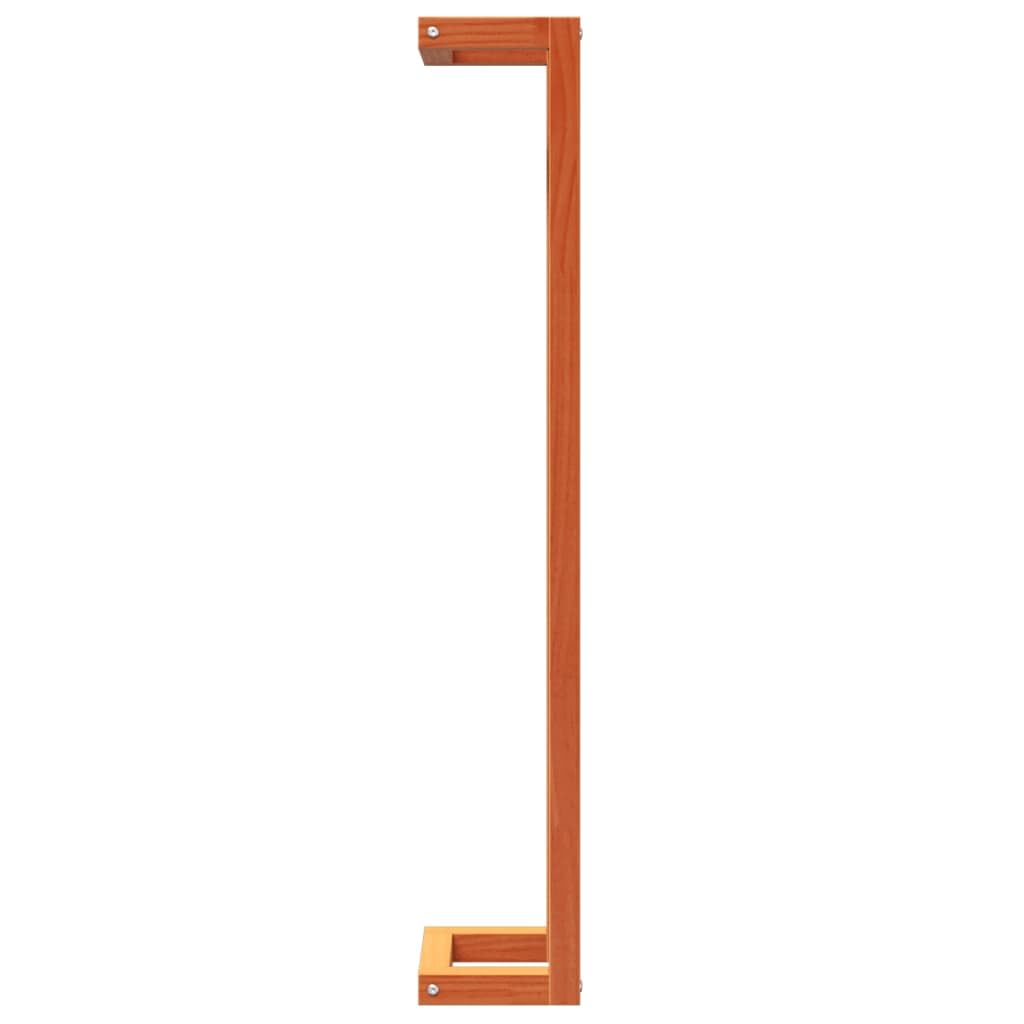 Toallero de pared de madera de pino macizo, 23 x 18 x 110 cm