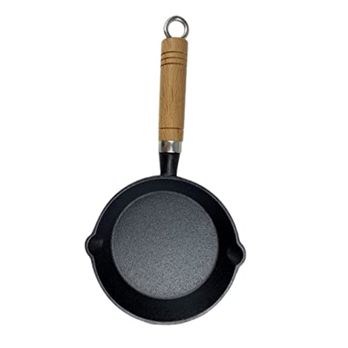 COLLBATH 1pc Mini Omelette Pan Portable Frying Pan for Cooking Kitchen Gadget for Pancakes and Eggs for Induction Cookers and Open Flame Use