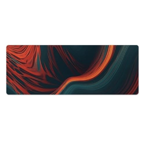 Tapis de souris de jeu vague fluide grand tapis de bureau étanche haut de gamme