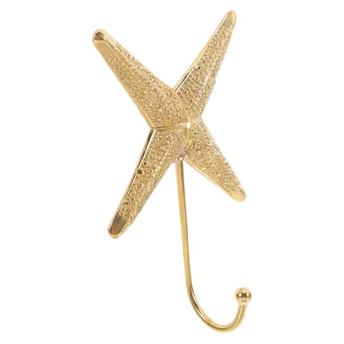 PERSELOSO Brass Sea Creature Wall Coat Hook Decorative Towel and