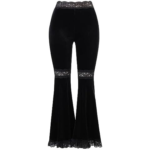 XKBHYD Gothic Velvet Midi Waist Pants Cover