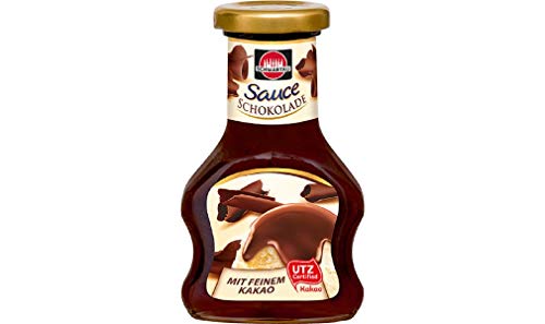 Schwartau Dessert Sauce Schokolade, zum Verfeinern von Desserts und Eis, 125ml