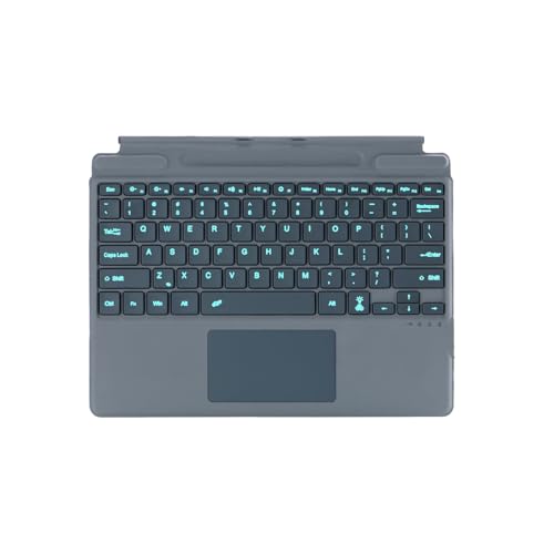 Zoof Keyboard for Microsoft Surface Pro 11 / Pro 10 / Pro 9 / Pro 8 / Pro X, 13 inch, Detachable Bluetooch Type Cover with Touchpad, 11-Color Backlit & Pen Holder (Grey)