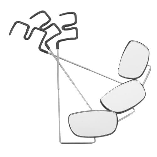 Rétroviseur pour lunettes de vélo réglable ifundom - Miroir plat de cyclisme route et VTT x3