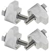 Alumium KF Claw Clamp KF16-KF50 Nail/Claw Clamp DN10 to DN50 Aluminium ISO-KF fittings Vacuum Clamps M6 for NW16 to MW50 flanges(4 Packs)