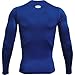 Under Armour Men's Armour HeatGear Compression Long-Sleeve T-Shirt , Royal Blue (400)/White, Small