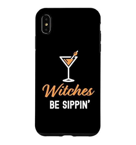 Witches Be Sippin' Happy Halloween ��l�p�h�����N �X�}�z�P�[�X iPhone XS Max �p