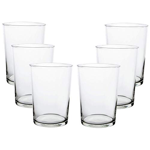 Vaso de Sidra 50cl, Corte Caliente, 6 uds. Vajilla Elegante y Moderna Set de 6 - Hogar y Más