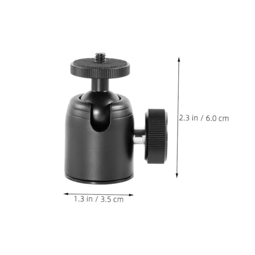 Adaptador de rótula de cámara y trípode giratorio 360 de aluminio para proyectores 2