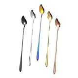 Photo Gallery healifty 5 pezzi cucchiai miscelatori in acciaio inossidabile per dessert e gelato design e compatto cucchiai da cucina bar e ristoranti colori misti oro rosa iridescente nero Photo Gallery healifty 5 pezzi cucchiai miscelatori in acciaio inossidabile per dessert e gelato design e compatto cucchiai da cucina bar e ristoranti colori misti oro rosa iridescente nero