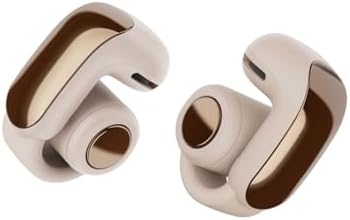 Bose Ultra Open Earbuds mit Bluetooth und OpenAudio Technologie, Clip On Kopfhörer, kabellose Open Ear Earbuds, immersive Audio, bis zu 48 Stunden Akkulaufzeit, Treibholz-Sand - Limited Edition