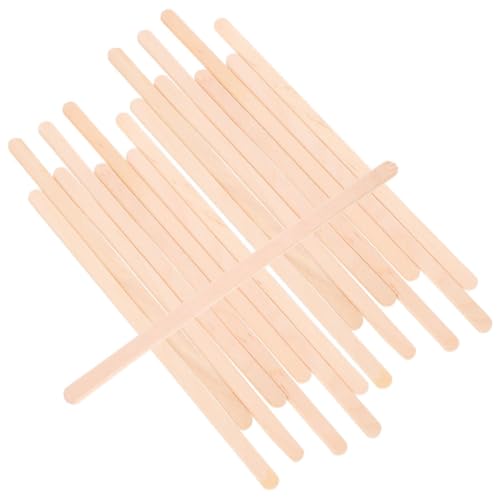 MUCKLILY 500pcs Wooden Drink Stirrers Individually Wrapped Natural Wood Coffee Stir Sticks for Mixing Beverages Cocktails Hot Dogs and Recyclable for Everyday Use