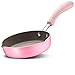 DAQ Poêle antiadhésive, Petite Casserole Domestique de 16 cm, Convient pour 1-2 Personnes, Convient pour cuisinière à gaz et cuisinière à Induction (Rose), Cuisine et Salle à Manger