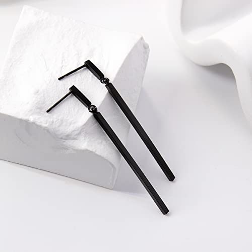 MUYAN Long Metal Bar Dangle Drop Earrings for Women Minimalist Vertical Bar Earrings4