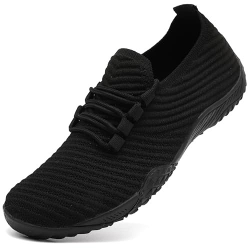 Womens Barefoot Shoes Minimalist Walking Trainers Zero Drop Sole Slip On Yoga Casual Sneakers Lightweight Breathable Indoor House Shoes