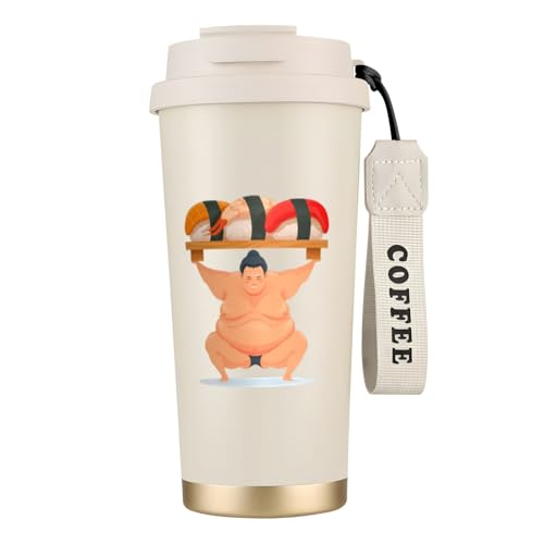 タンブラー 相撲 大相撲 すし 和風 マグボトル コーヒーカップ 水筒 保温 保冷 ウォーターボトル 蓋付き ストロー付き 直飲み おしゃれ プレゼント