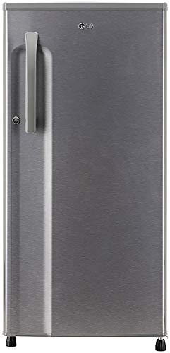 Image of LG 188 L 3 Star Inverter Direct-Cool Single Door Refrigerator (GL-B191KDSX, Dazzle Steel)