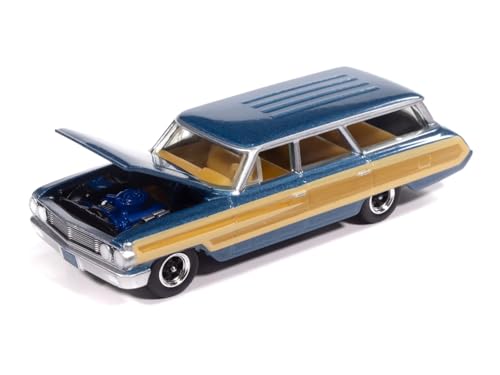 Modelo a escala 1:64 Auto World Muscle Wagons 1964 miniatura 1
