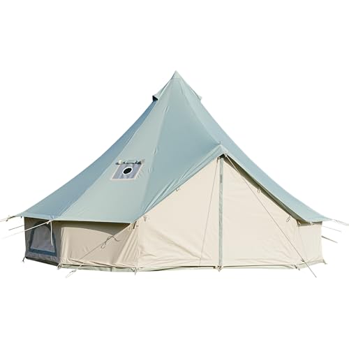 Carpa Canvas Bell para camping familiar 4 personas impermeable miniatura 1