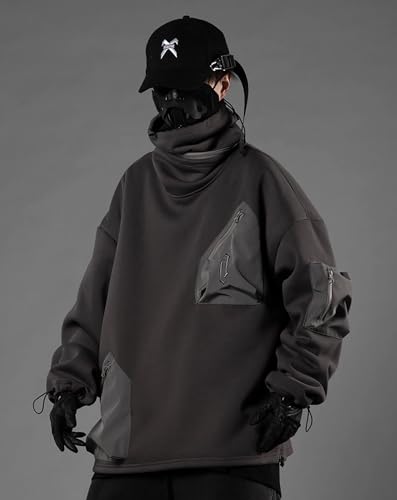 Niepce Inc Streetwear High Neck Men's Hoodie2