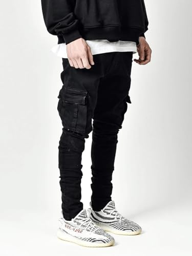 Men's Workwear Jogging Pants with a Slim fit, Elastic Zippers and Pockets, Men's Jeans4