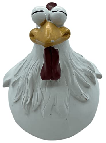 Euiroet 3 CHICKENS A SET Chicken Fence Decoration,Funny Farm Chickens Statues,Resin Chickens Decor,Outdoor Real Animal Statue,Cute Chicken Sculpture,Perfect thumb #3