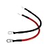 6 AWG Battery Cables 6 Gauge Battery Power Inverter Cable with 5/16 Inch Tinned Copper Lugs Both Ends for Solar Marine Boat RV Car Motorcycle 2 pcs (9 in)