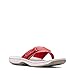 Clarks Women's Breeze Sea Flip-Flop, Red Synthetic, 8