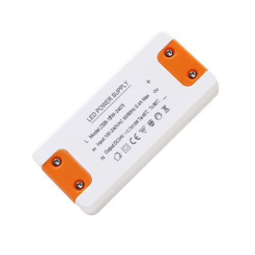 Transformador 220v a 24v, Transformador LED 24v 18w, 18W LED Driver, Transformador 220v a 24v 0.75A...