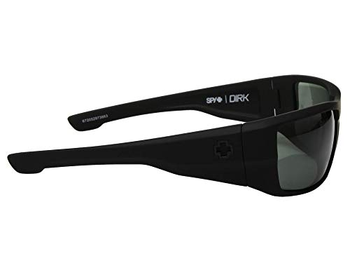Spy Dirk Soft Matte Black Happy Gray Green Sunglasses3