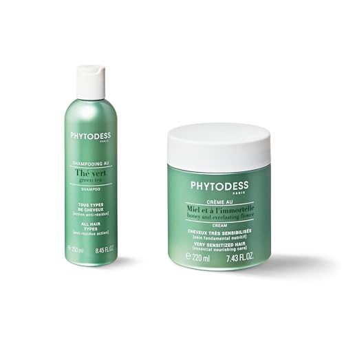 Sauver vos Cheveux Sensibilisés : pack shampooing thé vert et crème miel réparation intense