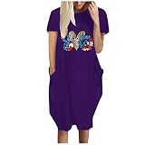 Robe Noire Nuque Robe Funéraire Blanche pour Les Femmes Vêtements Étirables pour Femmes Pantalon Noir pour Garçons Robe Rose Chaud pour Les Femmes Robes Décontractées Légères (Purple, XL)
