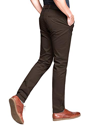 Image of Match Mens Regular-Fit Casual Flat Front Chino Pants
