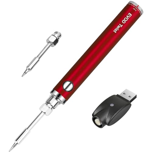 Xiniy Soldador Inalámbrico Portátil para Reparación de Soldadura de Estaño Pequeña, Herramientas de Componentes Electrónicos, Temperatura Ajustable