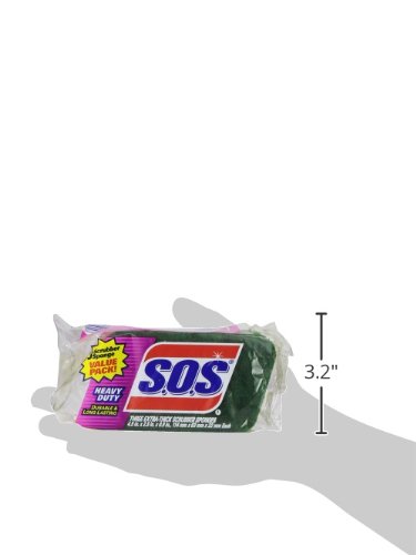 S.o.s Scrubber Sponge, Clorox Cleaning Sponge, Healthcare Cleaning And Industrial Cleaning, 3 Count - 91029 #TOP6